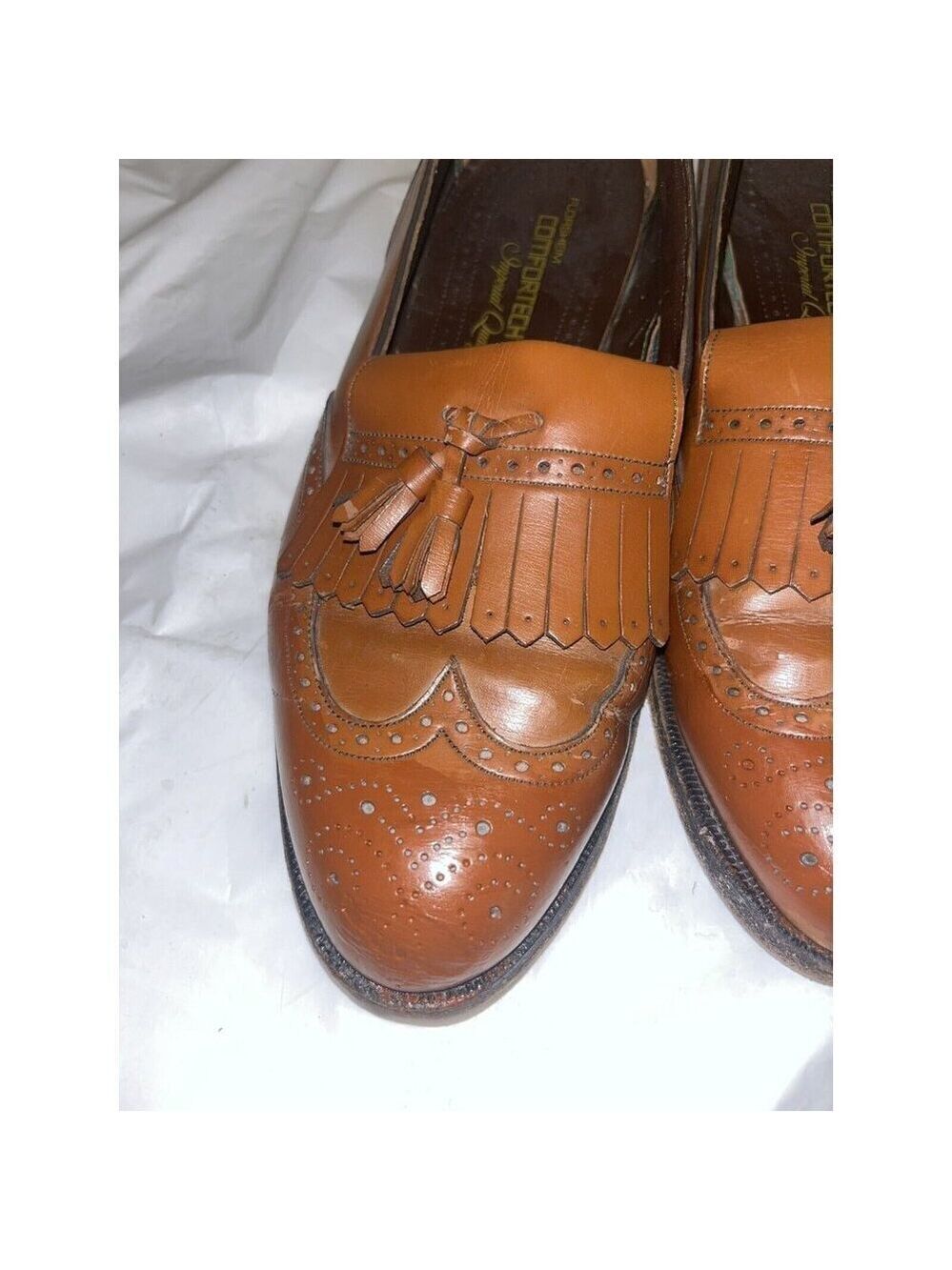 FLORSHEIM LEXINGTON Wingtip LoaferTassel Kiltie SIZE 9.5 E - Picture 8 of 13